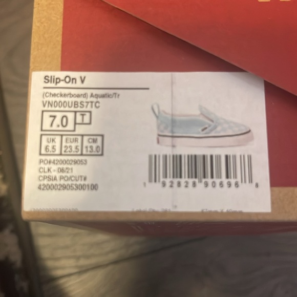 Toddler Vans Slip-On V size C7 - Picture 5 of 6